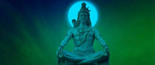 Dieu Shiva Image Image Nuit Dieu Hindou Shiva — Photo