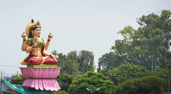 Posąg Devi Ganga Haridwar Pobliżu Posągu Pana Shiva — Zdjęcie stockowe