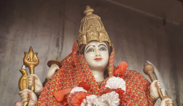 Navratri Mata Durga Devi Szobor Mandir Ban — Stock Fotó