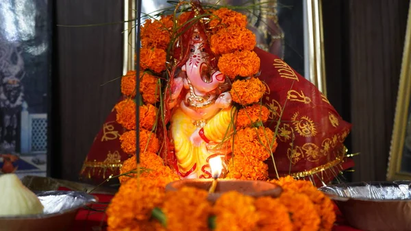 Ganesha Zoon Van Shiva Beeld — Stockfoto