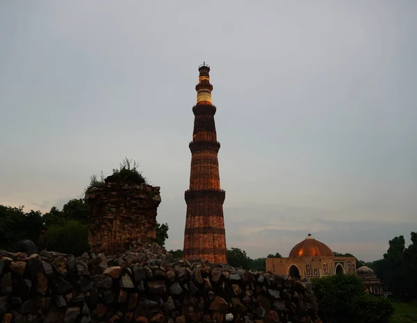 Qutub Minar Qutab Minar Road Delhi Image — стокове фото