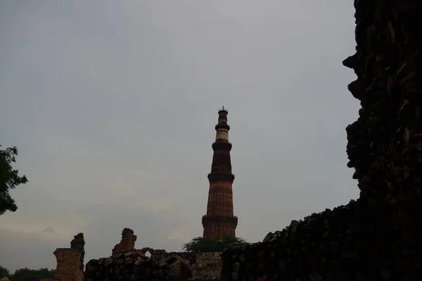 Qutub Minar Qutab Minar Road Delhi Bild — Stockfoto