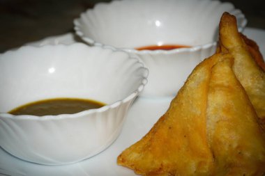Baharatlı Samosa 'nın Güzel Fotoğrafı