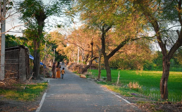 Indiaas Dorp Bekijken Afbeelding — Stockfoto