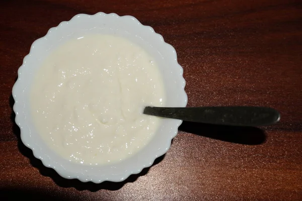 Skrzep Indie Skrzep Jest Tradycyjnym Jogurtem Lub Fermentowanym Produktem Mlecznym — Zdjęcie stockowe