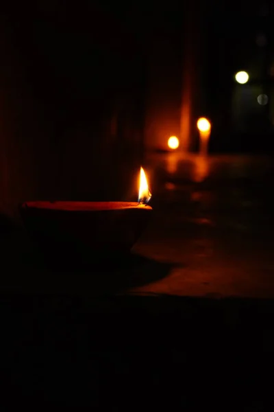 Diwali Diya Imágenes Fondos Pantalla — Foto de Stock