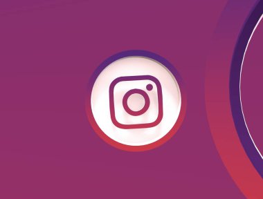 Instagram Canlı 3D Hazırlama Posteri illüstrasyonu