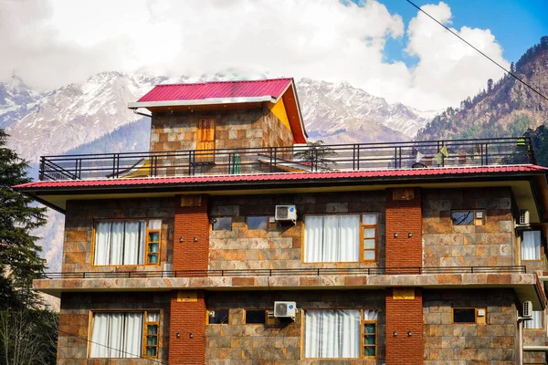 Hotel Himachal Pradesh Indii — Zdjęcie stockowe