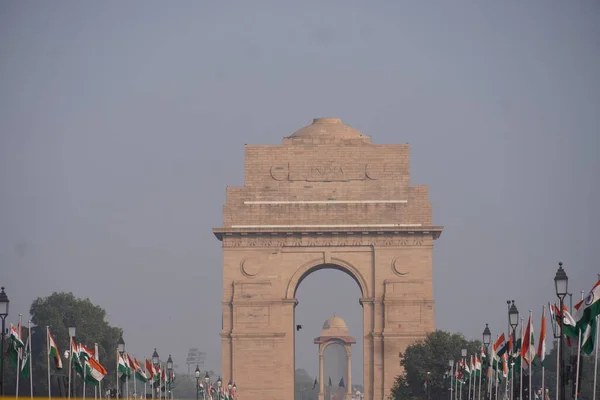 India Gate Delhi Palacio Popular —  Fotos de Stock