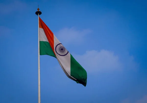 Hindistan Bayrağı Dalgalanan Görüntü — Stok fotoğraf