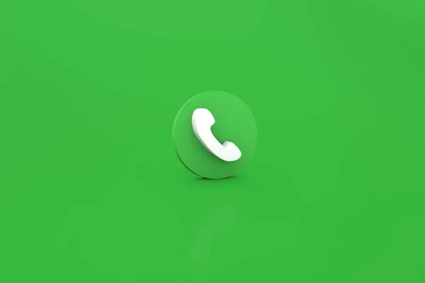 緑の3D画像でロゴを呼び出す 3Dレンダリング3D画像 — ストック写真