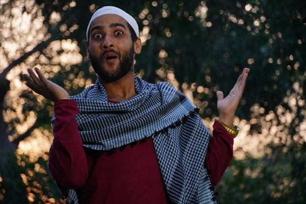 Indio Musulmán Hombre Sonriendo Imagen —  Fotos de Stock