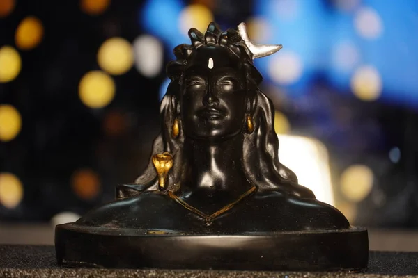 God Shiva Standbeeld Afbeelding Aadi Yogi Standbeeld Shiv Afbeelding — Stockfoto