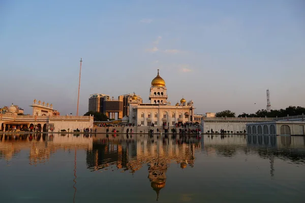 Bangla Sahib Gurudwara Religiöser Ort Für Sikhs — Stockfoto