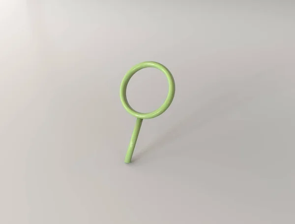 Search Magnifying Glass Logo Render Image Illustration — Stock Photo, Image