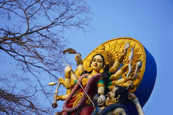 Durga Visarjan Wizerunki Navratri Lub Durga Pooja Pojęcie — Zdjęcie stockowe