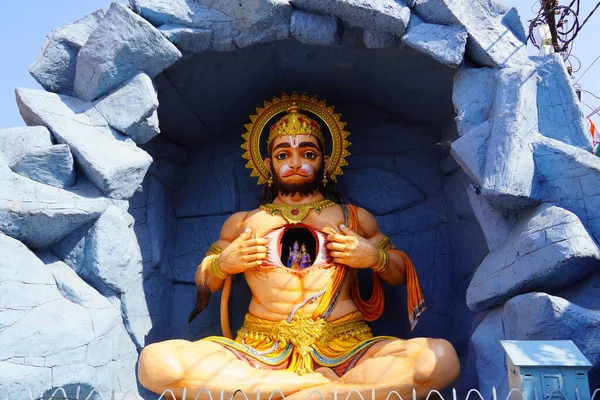 Hanuman Ji雕像图像Hd — 图库照片