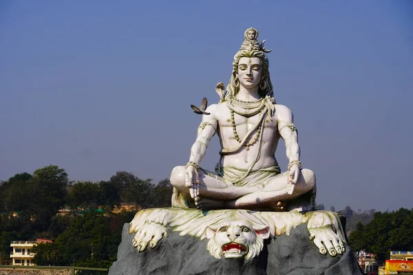 Hindu God Shiva Rishikesh Εικόνες Πρωί — Φωτογραφία Αρχείου