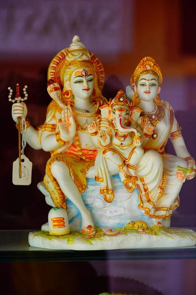 Mahadev Parvati Ganesh Shiv Imagens Família — Fotografia de Stock