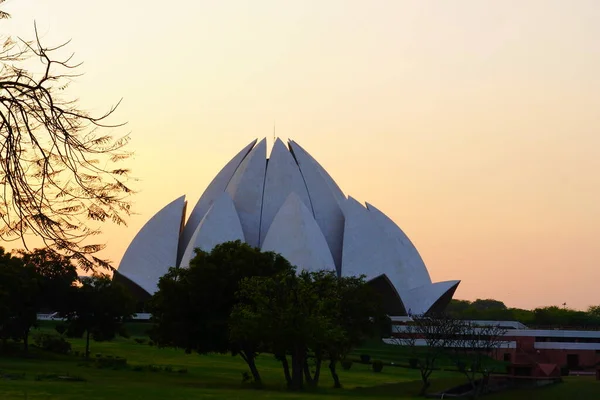 Der Lotustempel New Delhi Indien Ist Ein Bahai Haus Der — Stockfoto