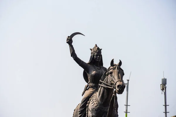 Jhansi Queen Laxmi Bai Statue Image — Stockfoto