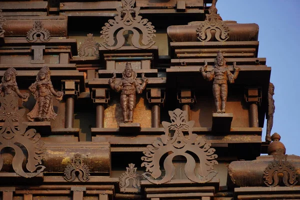 Deuses Templo Meenakshi Templo Minakshi Sundareshwara Madurai Tamil Nadu Índia — Fotografia de Stock