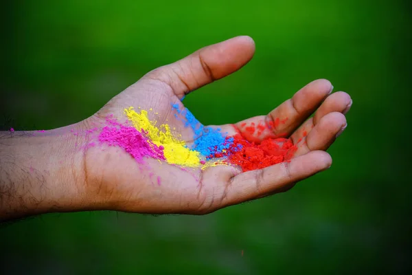 Holi Color Hand Image — Stock Photo, Image