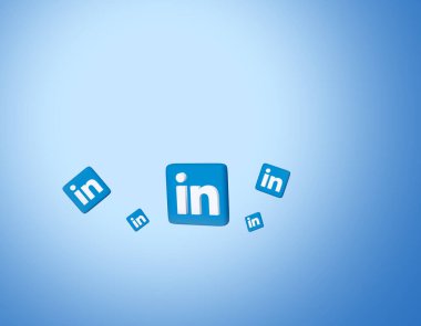 3d linkedin arkaplanı veya başlık resmi 3d görüntüleme 3d