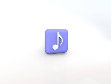 3B görüntüleme resimlerindeki sekizinci nota sembolü