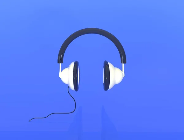 Ακουστικά Icon Απομονωμένη Καθιστούν Την Εικόνα — Φωτογραφία Αρχείου