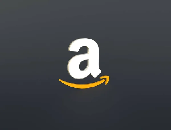 Amazon Logo Illustration Online Einkaufen Rendering Bild lizenzfreie Stockfotos