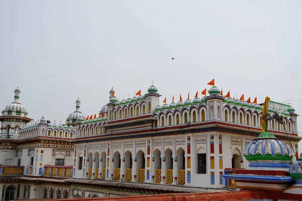 Janakpur Dhaam Górna Połowa Obrazu Pałac Urodzenia Sita Mata Nepalu — Zdjęcie stockowe