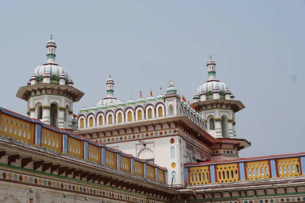 Janakpur Dhaam Horní Polovina Obrazu Narození Palác Sita Mata Nepal — Stock fotografie
