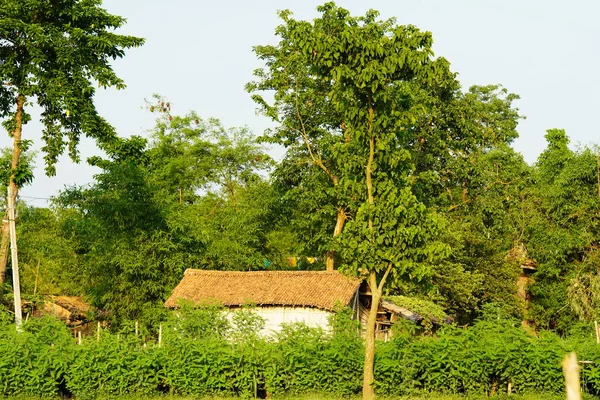 Vue Sur Belle Ferme Dans Village — Photo