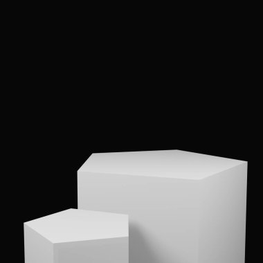 3D Beyaz Ürün Ekranı 