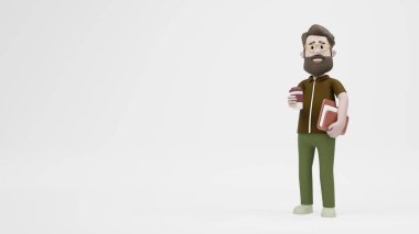 3D Adam Serbest Serbest Çalışan 