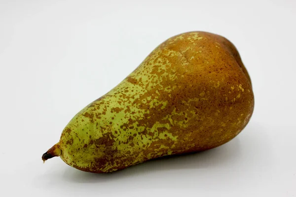 Ripe pear on white background — Stock Photo, Image