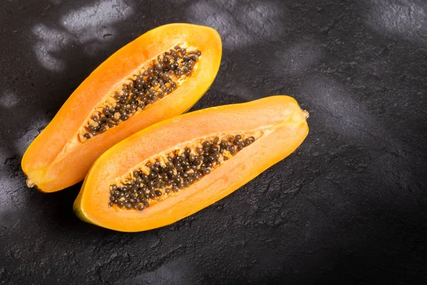 Papaya Fruit Table Top View — Fotografia de Stock