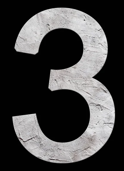 Number Concrete Texture Black Background Stok Gambar Bebas Royalti