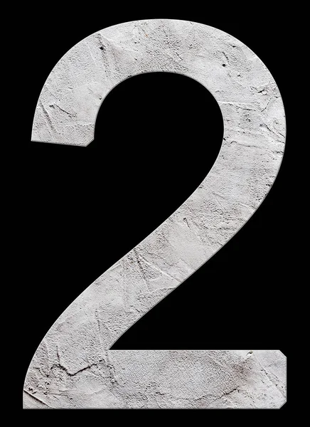 Number Concrete Texture Black Background Стоковое Изображение