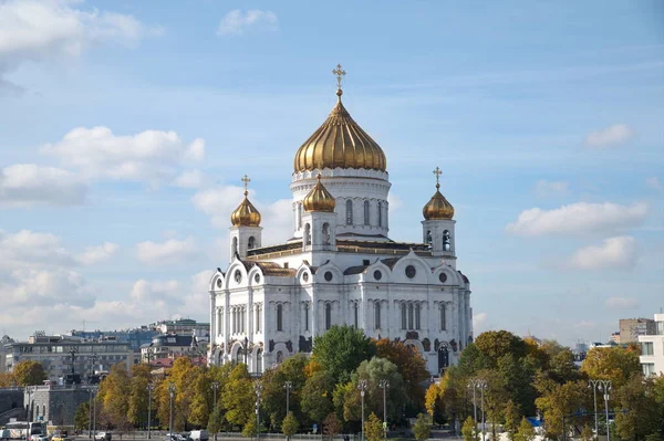 Moscou Rússia Setembro 2021 Vista Outono Catedral Cristo Salvador — Fotografia de Stock