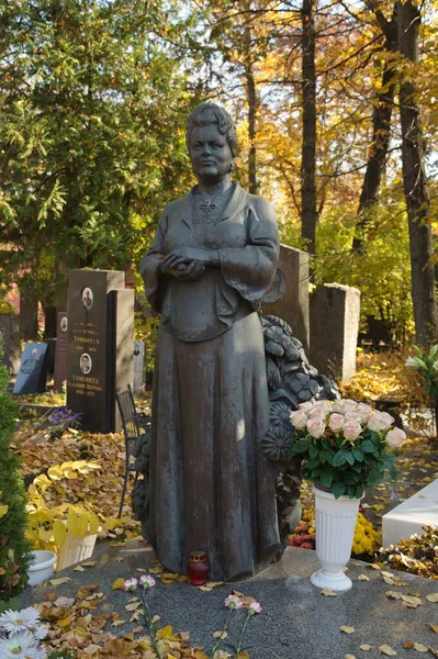 Moscou Russie Octobre 2021 Monument Sur Tombe Artiste Populaire Chanteuse — Photo