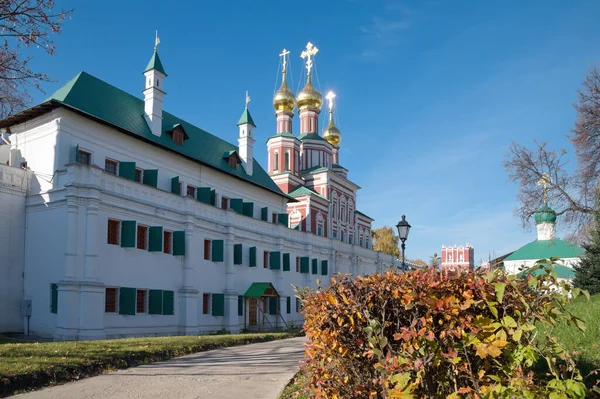 Monasterio Novodevichy Moscú Rusia Iglesia Puerta Intercesión Iglesia Intercesión Santísima — Foto de Stock