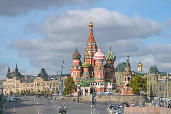 Moscú Rusia Septiembre 2021 Vista Otoñal Catedral Intercesión Santísima Theotokos — Foto de Stock