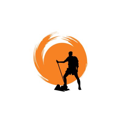 İçinde siluet adam olan açık hava logosu.