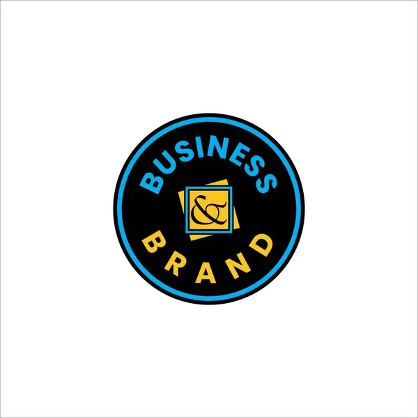 Modèle Badge Logo Cercle Bon Pour Nombreuses Entreprises — Image vectorielle