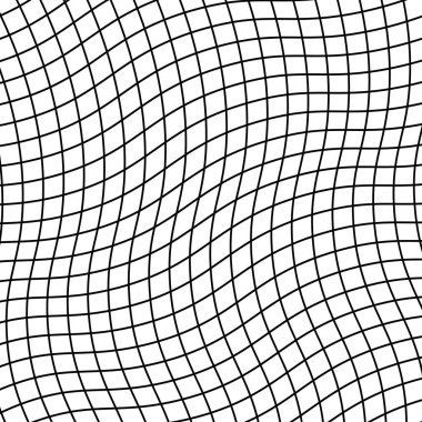  illustration abstract from geometric black curvy lines