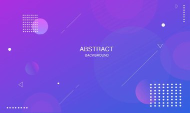 Moda Mor Mavi Geometrik soyut arkaplan.