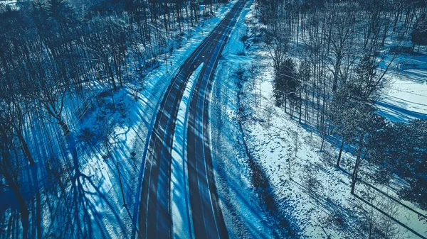 Frozen Chill Highway — Stock Photo, Image