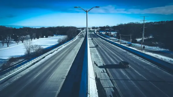 Frozen Chill Highway — Stock Photo, Image